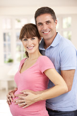 Fototapeta premium Couple expecting baby