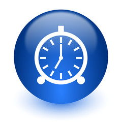 alarm computer icon on white background