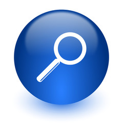 search computer icon on white background