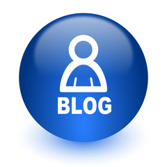 blog computer icon on white background