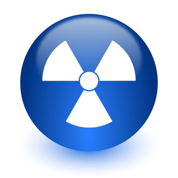 radiation computer icon on white background