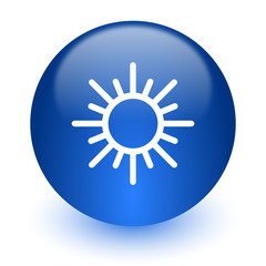 sun computer icon on white background
