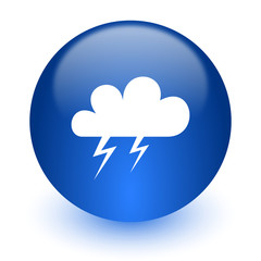 storm computer icon on white background