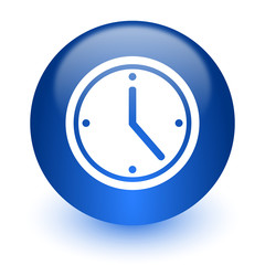 time computer icon on white background