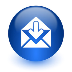 email computer icon on white background