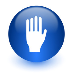 Obraz premium stop computer icon on white background