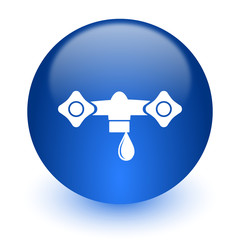 water computer icon on white background