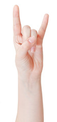 horns finger sign - hand gesture