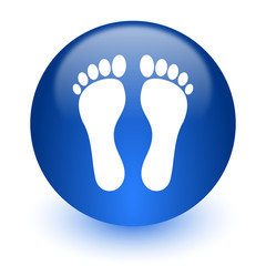 foot computer icon on white background