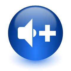 Fototapeta premium speaker volume computer icon on white background