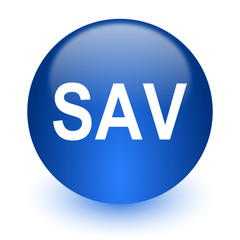 sav computer icon on white background