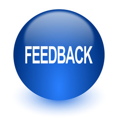 feedback computer icon on white background