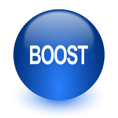 boost computer icon on white background