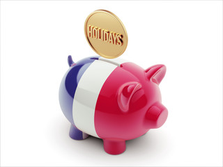 France Holidays Concept Piggy Concept