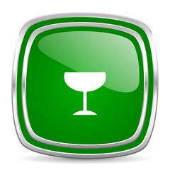 alcohol  glossy computer icon on white background