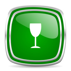 alcohol  glossy computer icon on white background