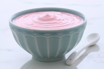 vintage strawberry yogurt