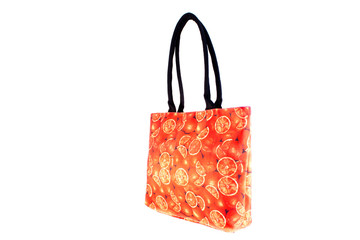 Women bag with red orange