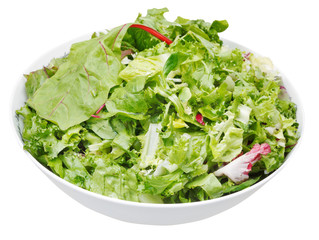 fresh italian lettuce mix in bowl
