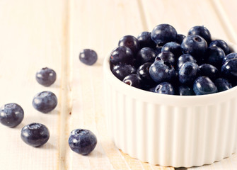 Blueberries in cup