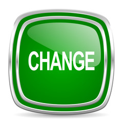 change glossy computer icon on white background