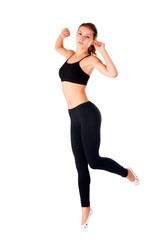 Fototapeta premium portrait of a pretty sporty girl