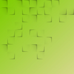 abstract green background with squares and shadow effects