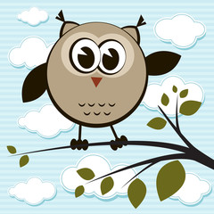 Owl on the tree