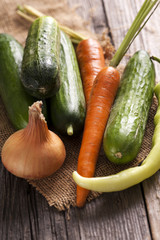 Organic healthy vegetables