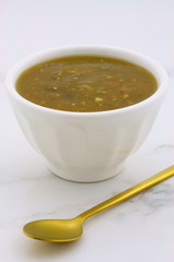 Appetizing home made tomatillo sauce