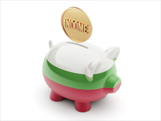 Bulgaria Income Concept Piggy Concept