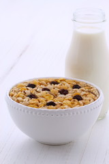 Vintage styling muesli cereal