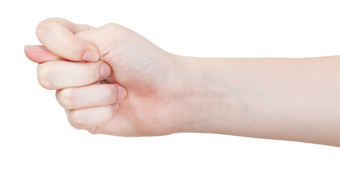 side view of fig sign - hand gesture