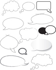 Fototapeta premium speech bubble designs in different styles