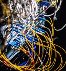 Fiber-optic equipment in a data center