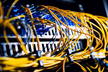 Fiber-optic equipment in a data center
