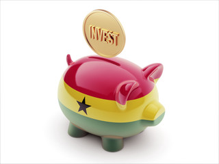 Ghana Invest Concept. Piggy Concept