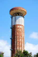 Old tower of industrial iron