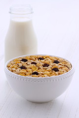 Vintage styling muesli cereal