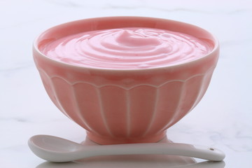 vintage strawberry yogurt