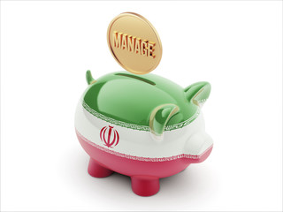 Iran Manage Concept Piggy Concept