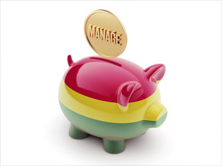 Bolivia Manage Concept Piggy Concept
