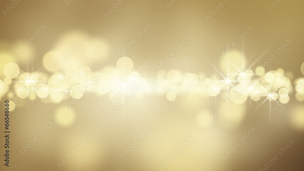 Poster gold circle bokeh lights loop background