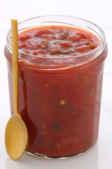 Delicious hot salsa dip