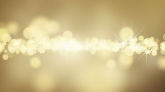 gold circle bokeh lights loop background