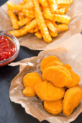 Chicken Nuggets with French Fries