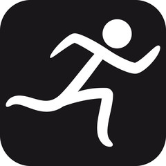 Rennender Mann Icon Symbol Logo Design