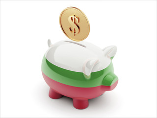 Bulgaria Money Concept Piggy Concept