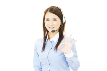 笑顔のオペレーター
