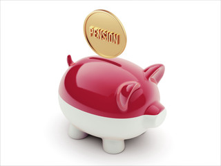 Indonesia Pension Concept Piggy Concept